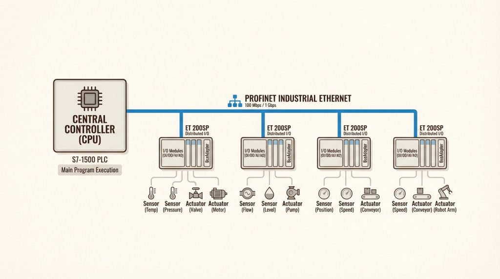Industrial network architecture diagram