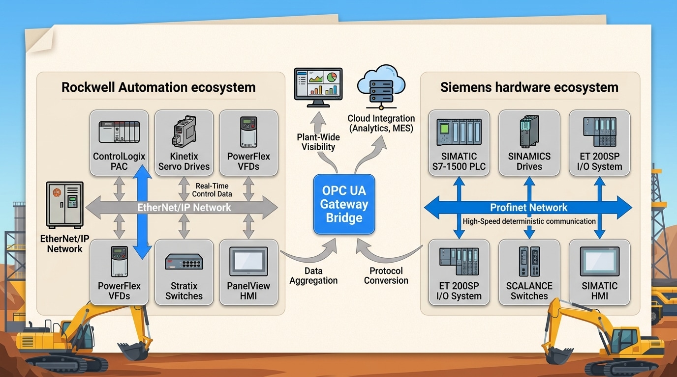 Rockwell vs Siemens PLC comparison: A technical guide for Australian industry 5 Understanding how these protocols interact is essential for maintaining seamless data flow across multi-vendor industrial networks.